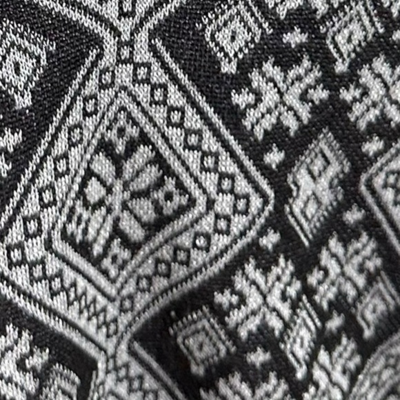 Free People Retro 70s Bohemian Poncho Sweater Tunic Top Fringe Small Oversized - Picture 9 of 16